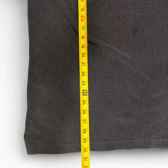 VTG Men's Gray Velvet-Like Ribbed Polo Shirt Size Large - Picture 5 of 5